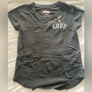 Zadig and Voltaire Black graphic tee with removal pins